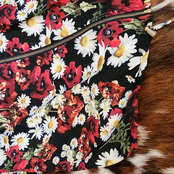 Poppies and Daisies Flower Blouse Sz M - Picture 3 of 6